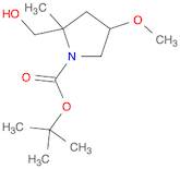 tert-butyl 2-(hydroxymethyl)-4-methoxy-2-methylpyrrolidine-1-carboxylate