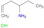 hex-5-en-3-amine hydrochloride
