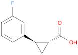 rac-(1R,2R)-2-(3-fluorophenyl)cyclopropane-1-carboxylic acid, trans