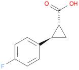 rac-(1R,2R)-2-(4-fluorophenyl)cyclopropane-1-carboxylic acid, trans