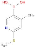 [4-methyl-6-(methylsulfanyl)pyridin-3-yl]boronic acid