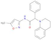 N-(5-methyl-1,2-oxazol-3-yl)-2-phenyl-2-(1,2,3,4-tetrahydroquinolin-1-yl)acetamide
