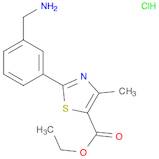 ethyl 2-[3-(aminomethyl)phenyl]-4-methyl-1,3-thiazole-5-carboxylate hydrochloride