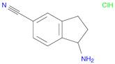 1-amino-2,3-dihydro-1H-indene-5-carbonitrile hydrochloride