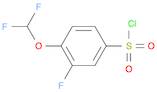 4-(difluoromethoxy)-3-fluorobenzene-1-sulfonyl chloride