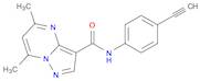 N-(4-ethynylphenyl)-5,7-dimethylpyrazolo[1,5-a]pyrimidine-3-carboxamide
