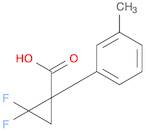 2,2-difluoro-1-(3-methylphenyl)cyclopropane-1-carboxylic acid