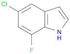 5-chloro-7-fluoro-1H-indole