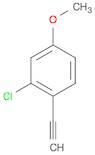 2-chloro-1-ethynyl-4-methoxybenzene