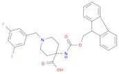 1-[(3,5-difluorophenyl)methyl]-4-({[(9H-fluoren-9-yl)methoxy]carbonyl}amino)piperidine-4-carboxylic acid