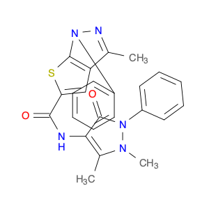 N-(1,5-dimethyl-3-oxo-2-phenyl-2,3-dihydro-1H-pyrazol-4-yl)-3-methyl-1-phenyl-1H-thieno[2,3-c]py...