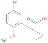 1-(5-bromo-2-methoxyphenyl)cyclopropane-1-carboxylic acid