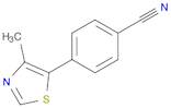 4-(4-methyl-1,3-thiazol-5-yl)benzonitrile