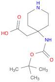 2-(4-((tert-butoxycarbonyl)amino)piperidin-4-yl)acetic acid