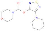 4-(piperidin-1-yl)-1,2,5-thiadiazol-3-yl morpholine-4-carboxylate