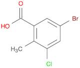 5-bromo-3-chloro-2-methylbenzoic acid