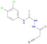 2-cyano-N-{[(3,4-dichlorophenyl)carbamothioyl]amino}acetamide