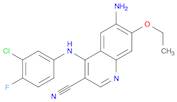 6-amino-4-(3-chloro-4-fluoroanilino)-7-ethoxyquinoline-3-carbonitrile