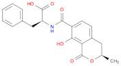 L-Phenylalanine,N-[[(3R)-3,4-dihydro-8-hydroxy-3-methyl-1-oxo-1H-2-benzopyran-7-yl]carbonyl]-