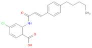 4-chloro-2-[3-(4-pentylphenyl)prop-2-enoylamino]benzoic acid