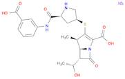 1-Azabicyclo[3.2.0]hept-2-ene-2-carboxylic acid,3-[[(3S,5S)-5-[[(3-carboxyphenyl)amino]carbonyl]-3-pyrrolidinyl]thio]-6-[(1R)-1-hydroxyethyl]-4-methyl-7-oxo-, monosodium salt, (4R,5S,6S)-