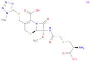 5-Thia-1-azabicyclo[4.2.0]oct-2-ene-2-carboxylic acid,7-[[[(2-amino-2-carboxyethyl)thio]acetyl]amino]-7-methoxy-3-[[(1-methyl-1H-tetrazol-5-yl)thio]methyl]-8-oxo-, sodium salt, [6R-[6a,7a,7(S*)]]-