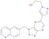 2-[4-[3-(quinolin-6-ylmethyl)triazolo[4,5-b]pyrazin-5-yl]pyrazol-1-yl]ethanol