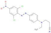 3-[4-[(2,6-dichloro-4-nitrophenyl)diazenyl]-N-ethylanilino]propanenitrile