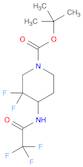 tert-Butyl 3,3-difluoro-4-(2,2,2-trifluoroacetamido)piperidine-1-carboxylate