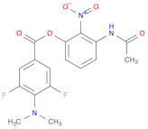 3-Acetamido-2-nitrophenyl 4-(dimethylamino)-3,5-difluorobenzoate