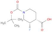 (3S,4R)-1-(tert-butoxycarbonyl)-3-fluoropiperidine-4-carboxylic acid