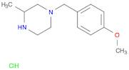1-[(4-methoxyphenyl)methyl]-3-methylpiperazine;hydrochloride