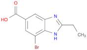 7-bromo-2-ethyl-1H-benzo[d]imidazole-5-carboxylic acid