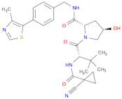 (2S,4R)-1-[(2S)-2-[(1-cyanocyclopropanecarbonyl)amino]-3,3-dimethylbutanoyl]-4-hydroxy-N-[[4-(4-methyl-1,3-thiazol-5-yl)phenyl]methyl]pyrrolidine-2-carboxamide