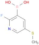 (2-fluoro-5-(methylthio)pyridin-3-yl)boronic acid