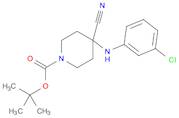 tert-butyl 4-((3-chlorophenyl)amino)-4-cyanopiperidine-1-carboxylate