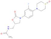 (S)-N-((3-(3-fluoro-4-(1-oxidothiomorpholino)phenyl)-2-oxooxazolidin-5-yl)methyl)acetamide