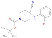 tert-butyl 4-((2-bromophenyl)amino)-4-cyanopiperidine-1-carboxylate