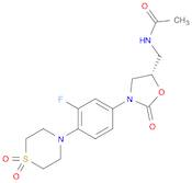 (S)-N-((3-(4-(1,1-dioxidothiomorpholino)-3-fluorophenyl)-2-oxooxazolidin-5-yl)methyl)acetamide