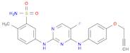5-((5-fluoro-4-((4-(prop-2-yn-1-yloxy)phenyl)amino)pyrimidin-2-yl)amino)-2-methylbenzenesulfonamide