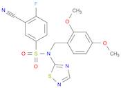 3-Cyano-N-(2,4-Dimethoxybenzyl)-4-Fluoro-N-(1,2,4-Thiadiazol-5-Yl)Benzenesulfonamide