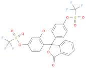 3-oxo-3H-spiro[isobenzofuran-1,9'-xanthene]-3',6'-diyl bis(trifluoromethanesulfonate)