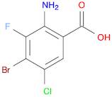 2-AMINO-4-BROMO-5-CHLORO-3-FLUOROBENZOIC ACID