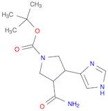 tert-butyl 3-carbamoyl-4-(1H-imidazol-4-yl)pyrrolidine-1-carboxylate