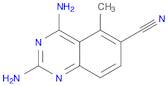 2,4-diamino-5-methylquinazoline-6-carbonitrile