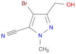 4-bromo-5-(hydroxymethyl)-2-methylpyrazole-3-carbonitrile