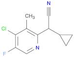 2-(4-chloro-5-fluoro-3-methylpyridin-2-yl)-2-cyclopropylacetonitrile