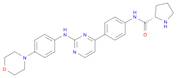 Pyrrolidine-2-carboxylic acid {4-[2-(4-morpholin-4-yl-phenylamino)-pyrimidin-4-yl]-phenyl}-amide