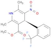 3-Pyridinecarboxylic acid,1,4-dihydro-2,6-dimethyl-5-nitro-4-[2-(trifluoromethyl)phenyl]-, methylester, (4S)-