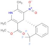 3-Pyridinecarboxylic acid,1,4-dihydro-2,6-dimethyl-5-nitro-4-[2-(trifluoromethyl)phenyl]-, methylester, (4R)-